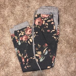 floral joggers